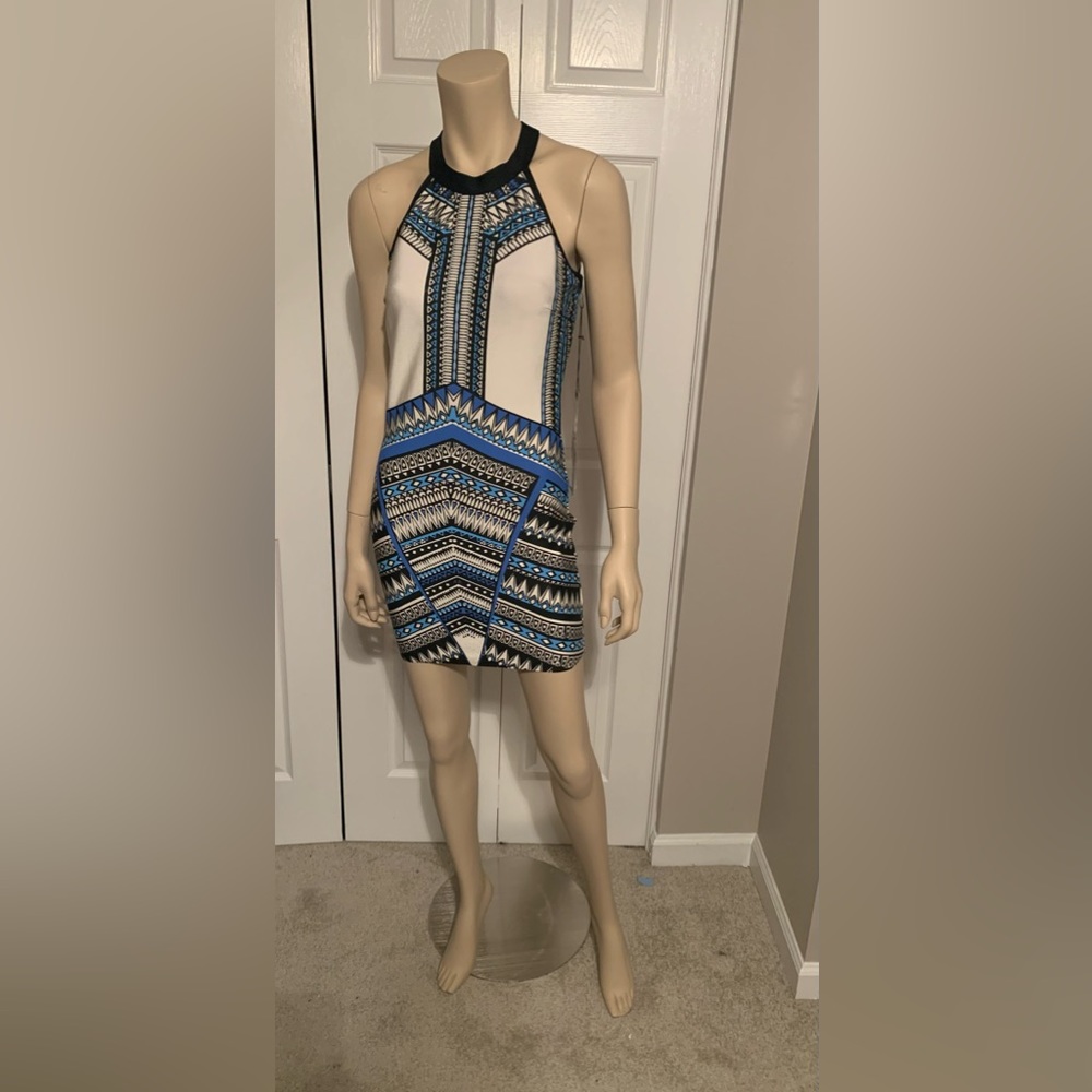 Printed bandage dress